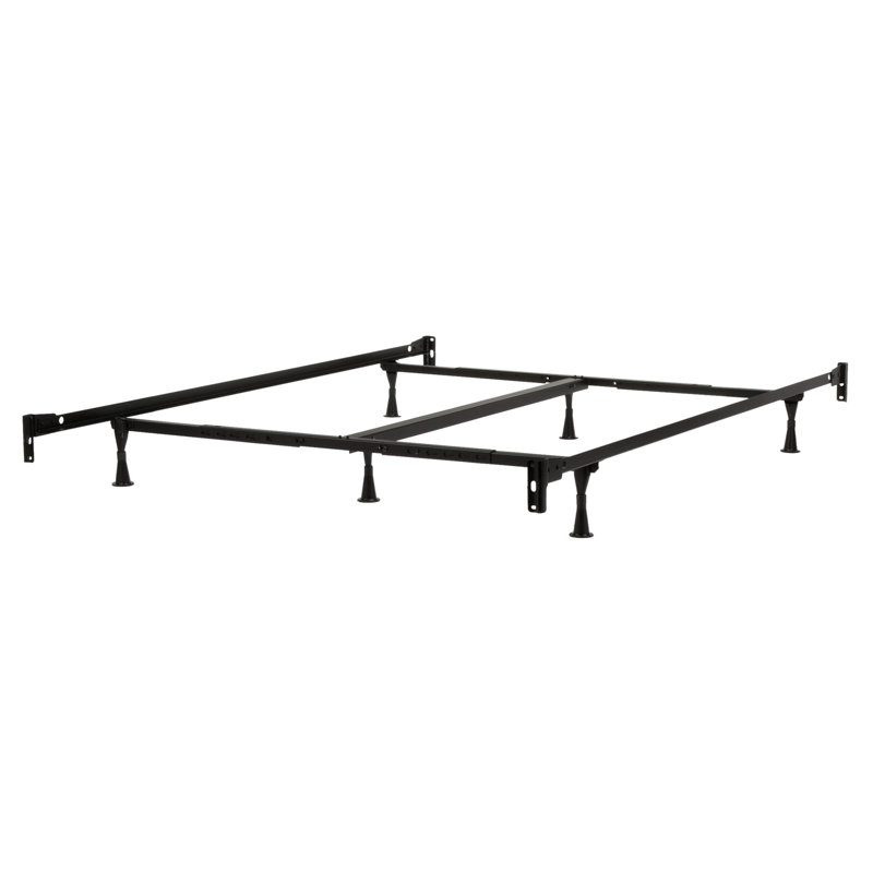 Alwyn Home Minka Queen 12'' Medium Graphite Infused Infused Innerspring Mattress and Bed Frame Box Spring