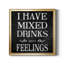 Mixed Drinks - Reproduction d'art textuel sur toile encadrée-883699166-883699165