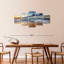 Ensemble 5 pièces Sea Cloudscape sur toile-714004926