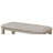Rectangular Counter Height Bench With Grey Upholstery And Footrest, Strong Wood Frame For Dining Room In Beige Gray, Upholstered Area