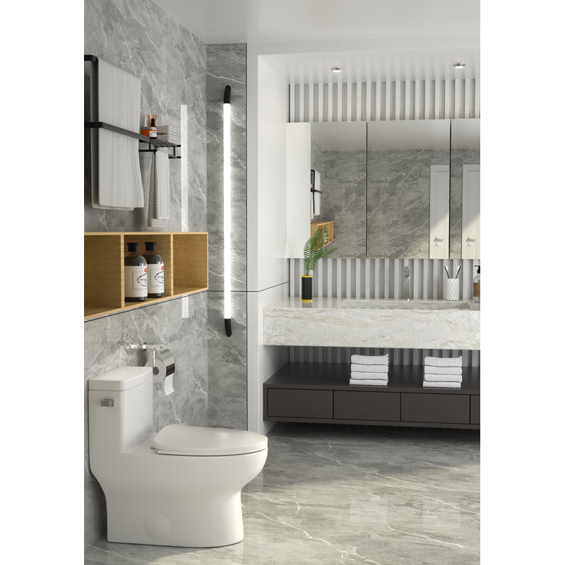 Toilette allongée une pièce 1,28 GPF (siège inclus)