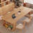 Burlywood Rectangular Solid Wood desk-216964412