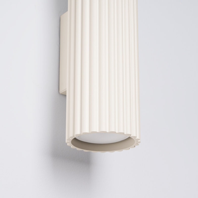 Karbon Aluminium Wall Sconce, Wall lamp KARBON 30 beige, Beige, 2 Lights