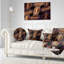 Magnifique Oreiller Motif Tressage Métallique Abstract
