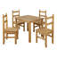 Juni 4 - Person Pine Solid Wood Dining Set