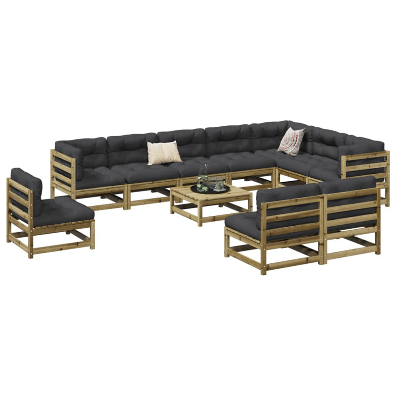 Sivanne 70cm Wide L-Shaped Patio Sofa