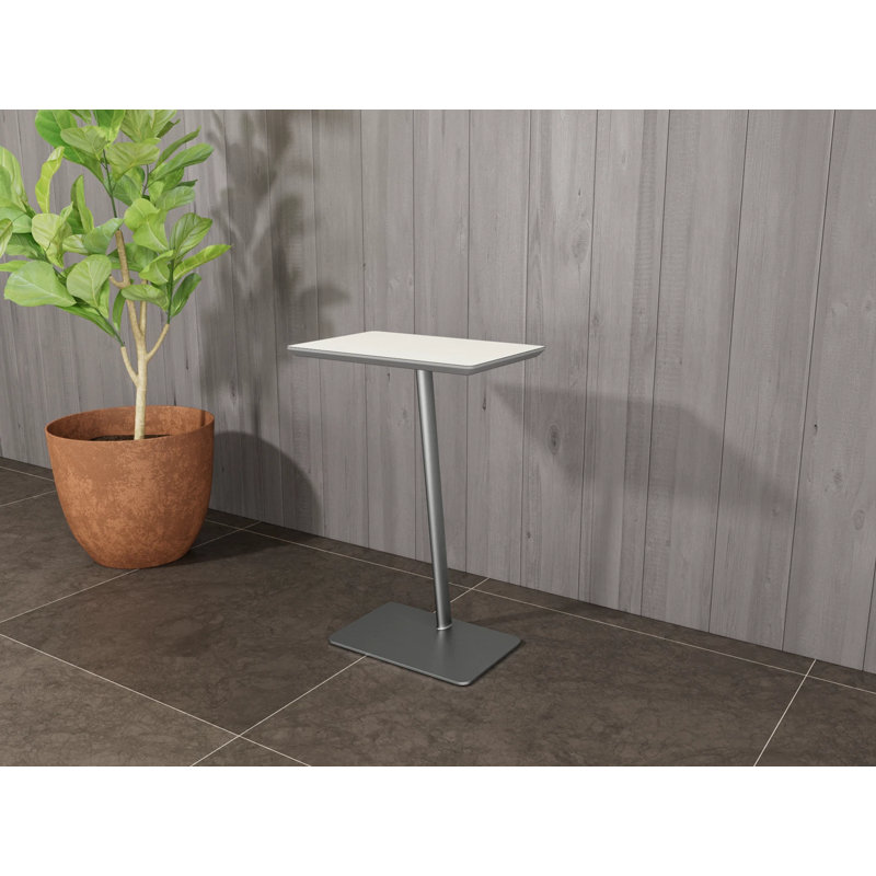 Pieds de table personnels Willow, Argent argent, Sergé blanc