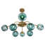 Lustre suspendu Spoutnik en verre Blossom Bule-187444891