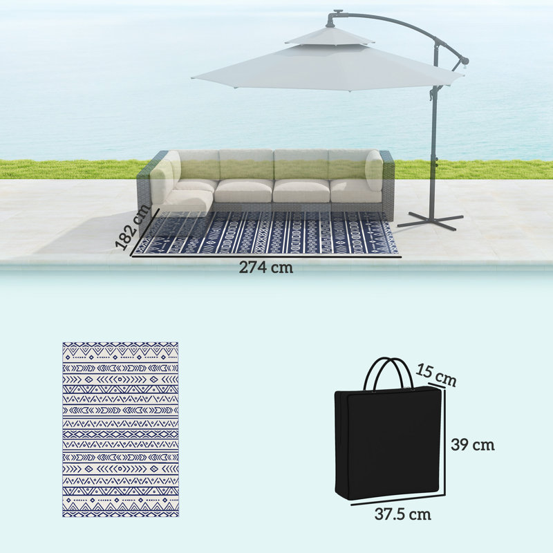 Solid Colour 274cm X 182cm Area Rug