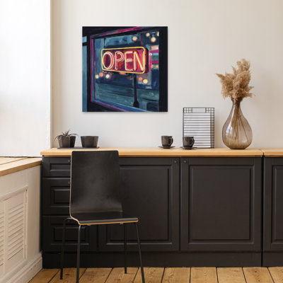 Neon Open Sign Contemporary Art