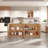 Solid wood kitchen island countertop