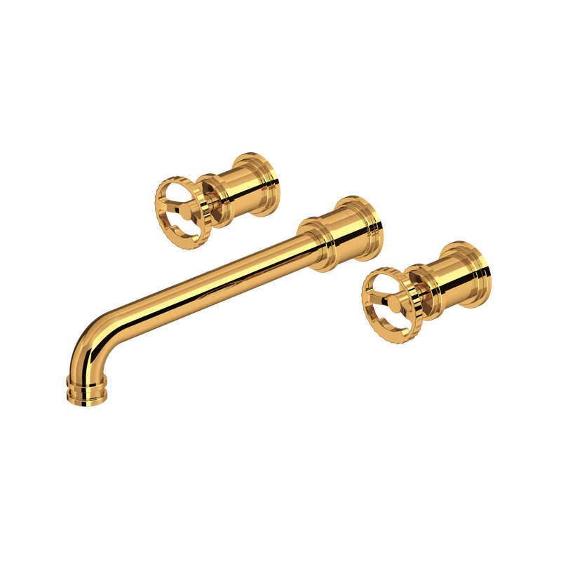 Armstrong Wall Mount Tub Filler Trim, English Gold