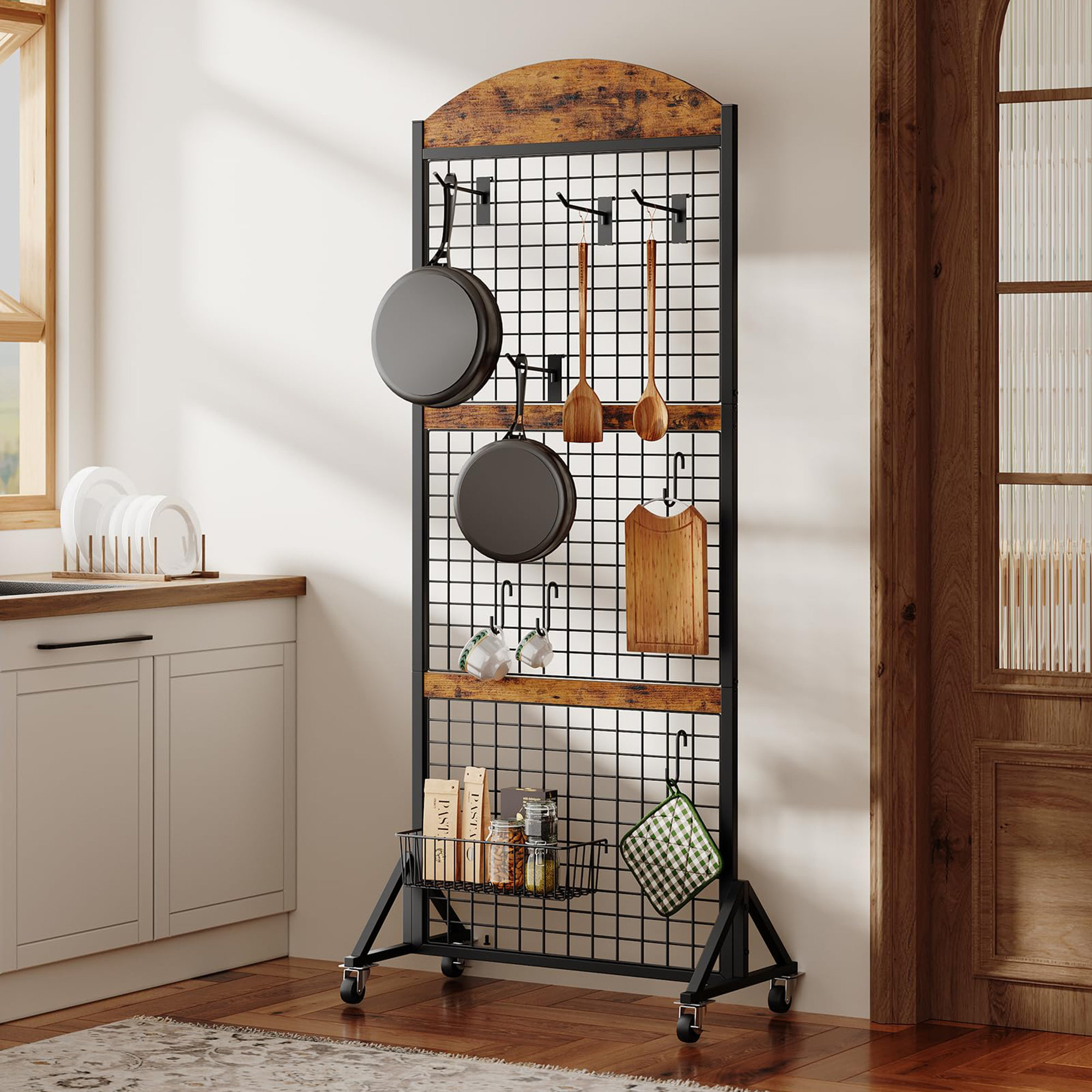 17 Stories Grid Wall Panel 5.7' x 2' FT Grid Display Rack | Wayfair