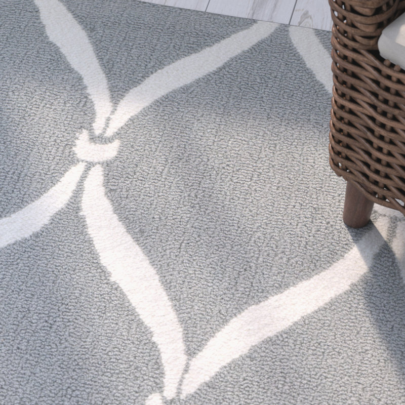 Wurster Hand Hooked Performance Chevron Rug, Rectangle 8' x 10'