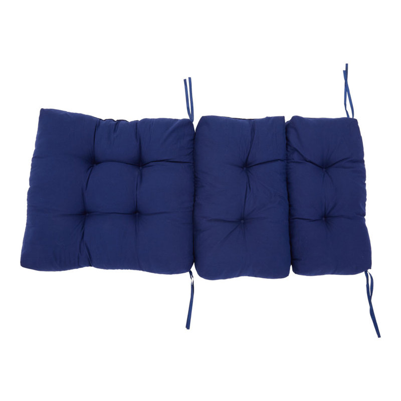 Tri-fold Back Cushion, Navy Blue