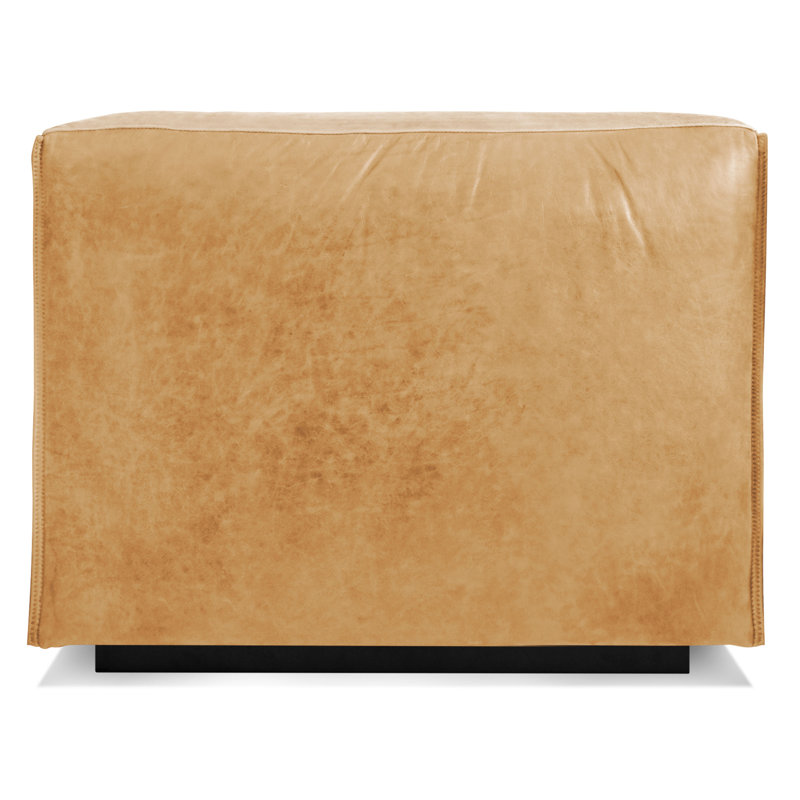 Cleon Slipper Chair, Camel Genuine Leather