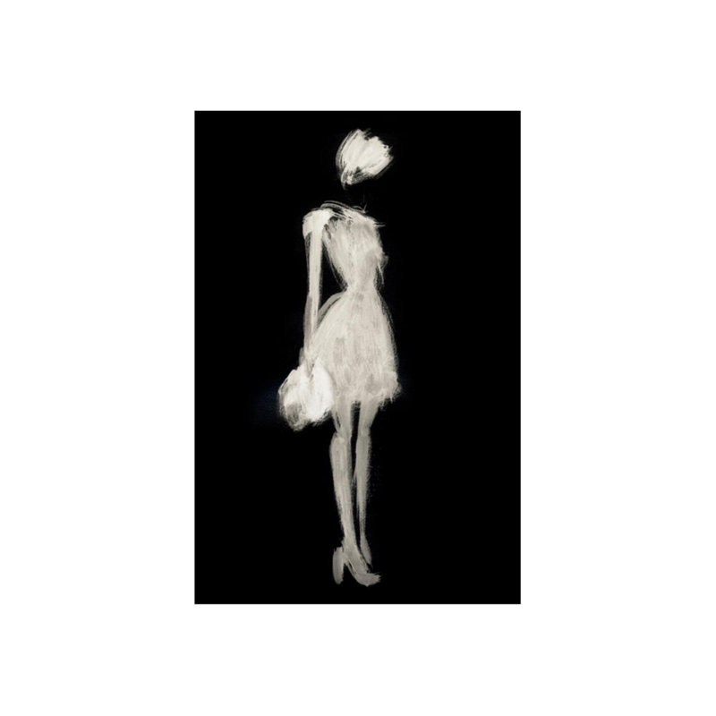 Chic par Emma Brooks - Peinture, Image au pinceau gel, H 45 po x l 30 po