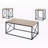 Rikke 3pcs Coffee, Accent, End Table