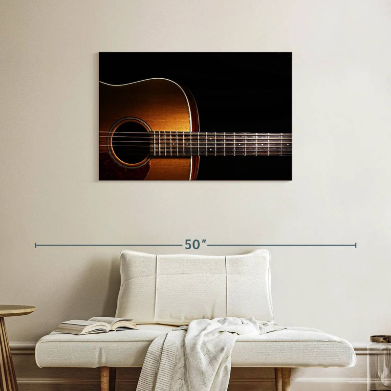 Guitare acoustique à grain de bois Abarca, H 24 po x l 36 po