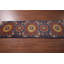 Tapis de couloir oriental bleu Kazak