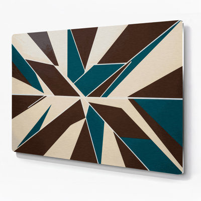 Art mural rigide en métal beige 99