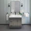 Meuble-lavabo de salle de bain 36 po avec tiroirs gris Shaker