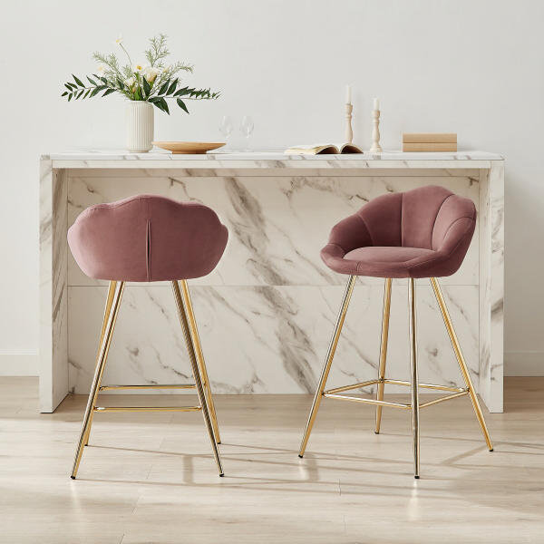 Sparacino 71cm Stool, Pink