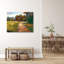 John Beard Collection''s Country Path With Horses On Giclee Canvas Hand Embellished Art-701394775-701394856