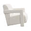 Chaise avec accoudoirs avec accoudoirs en forme de L et tissu en polyester 26,3 po U-Can-114964535