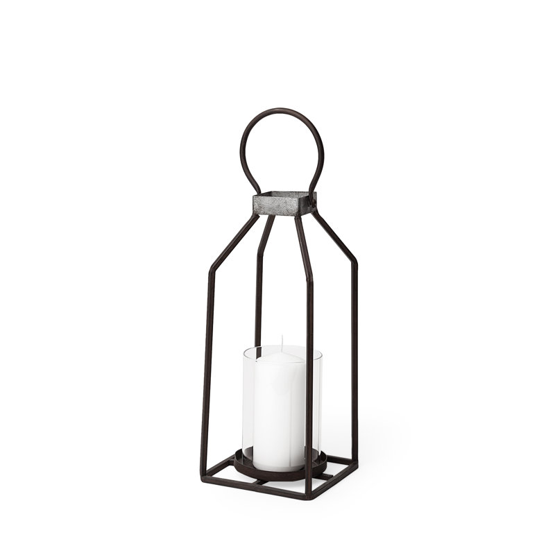 Lanterne de table, H 16,25 po x l 5,5 po x P 5,5 po