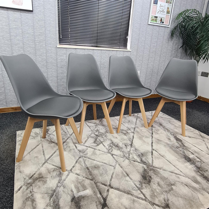 Dining Set, 75cm H x 140cm L x 80cm W  , Grey/Brown