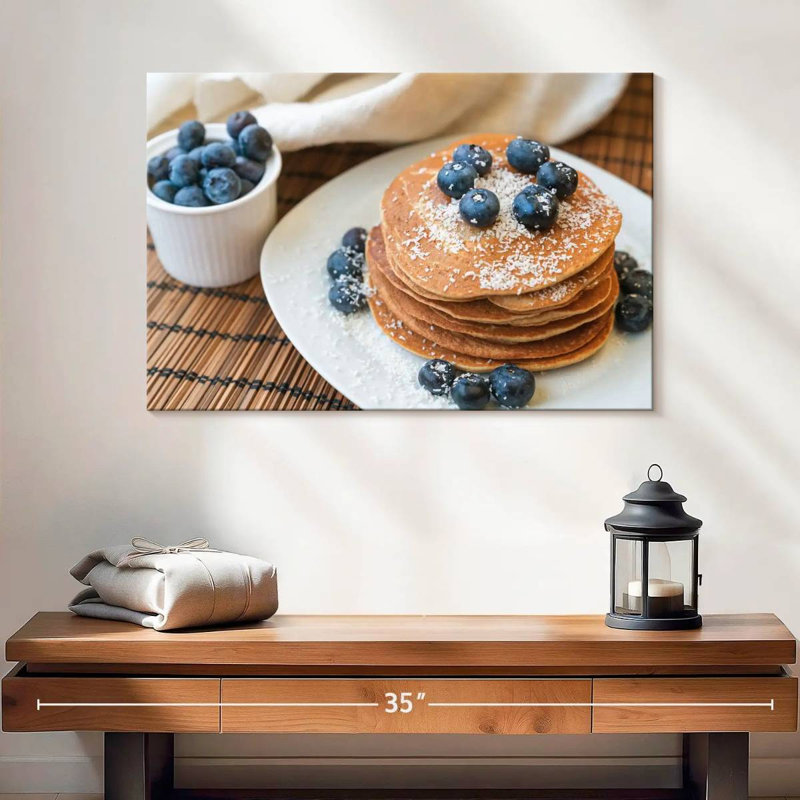 Crêpes Yarlin aux bleuets, H 8 po x l 12 po