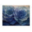 Aqua spirale feuille d'aloès succulente I - art mural en bois succulent - sur bois de pin naturel-445931782