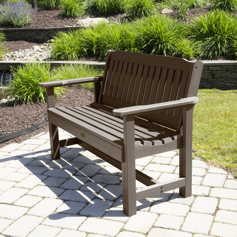 Lunz Outdoor Bench, Weathered Acorn