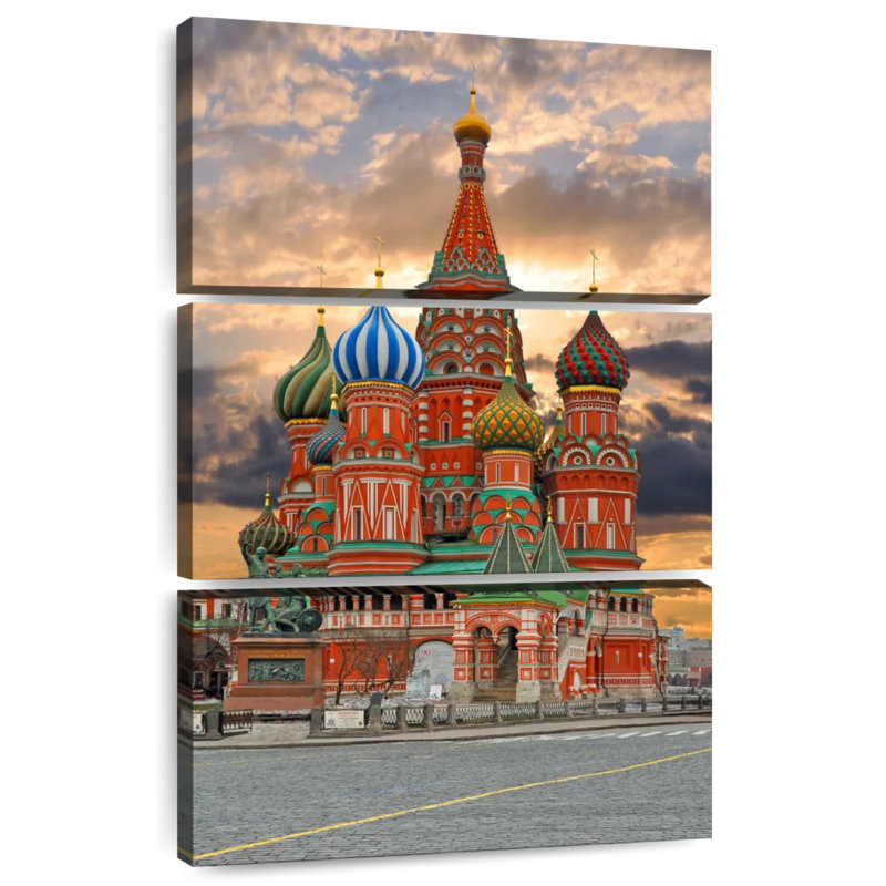 Masam, cathédrale Saint-Basile, Moscou, H 57 po x l 36 po