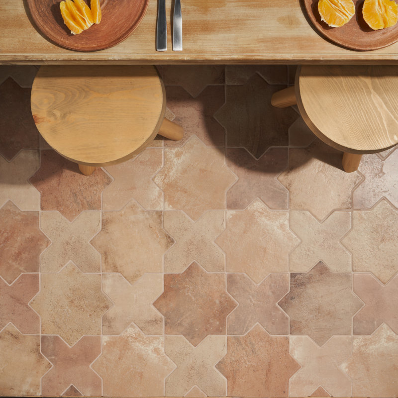 Carreau de porcelaine pour plancher et mur d'aspect terre cuite de 6,1 po x 11,9 po Souk Star (8,26 pieds carrés / caisse)