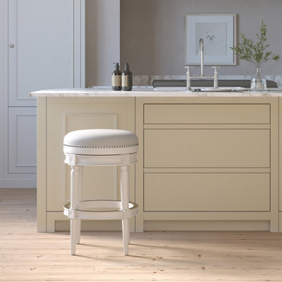 Chapman 31In. Wood Backless Bar-Height Swivel Barstool