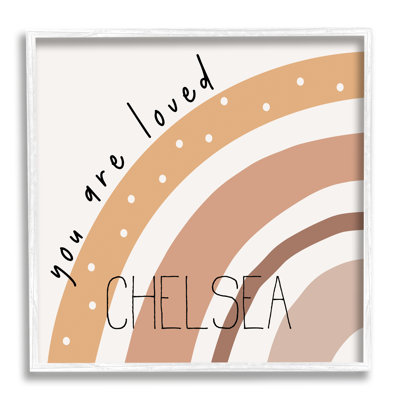 Boho Rainbow Arch cmw-103 Personalized Wall Art