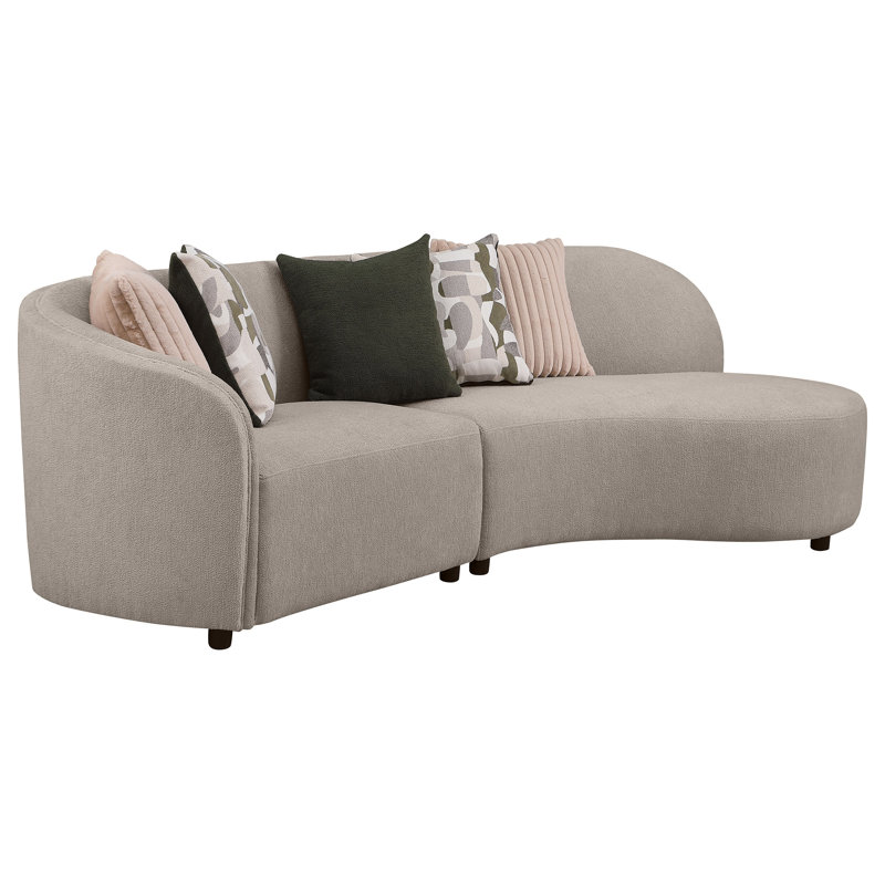 Canapé modulaire rembourré 3 pièces Fayette Greige