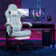 Chaise de jeu, chaise d'ordinateur ergonomique avec repose-pieds Chaise de bureau ergonomique avec dossier lombaire