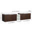 Meuble-lavabo de salle de bain avec lavabo et tablettes de rangement-108508311