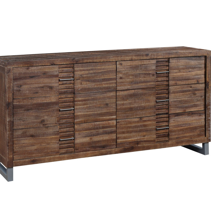 Commode Andria à finition chêne récupéré (Commode)