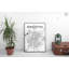 « edmonton city map », reproduction d’impression sur affiche en encre-22634399