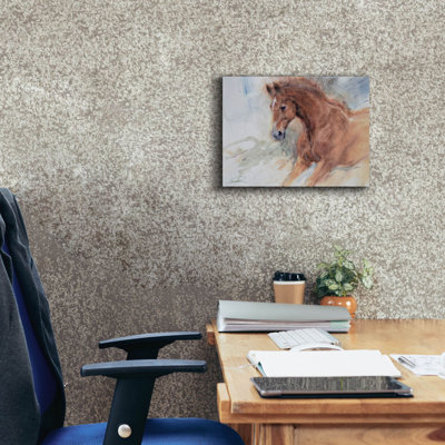 'Equine Exercise' by Robert Campbell, Canvas Wall Art