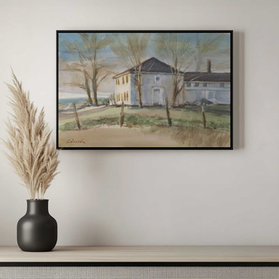 «Old Colonial in Ellington» par Stephen Calcasola, reproduction d'art sur toile