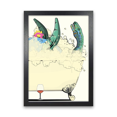 Swimming Dino - Print