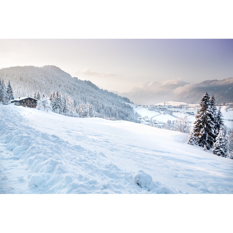Gottberg, Alpes autrichiennes en hiver, H 8 po x l 12 po x P 1,25 po