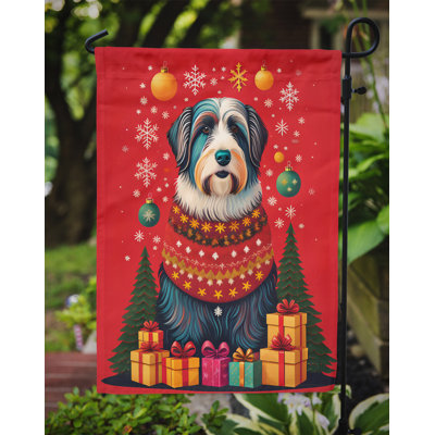 Drapeau de jardin en polyester double face H 15,5 po x l 11,25 po