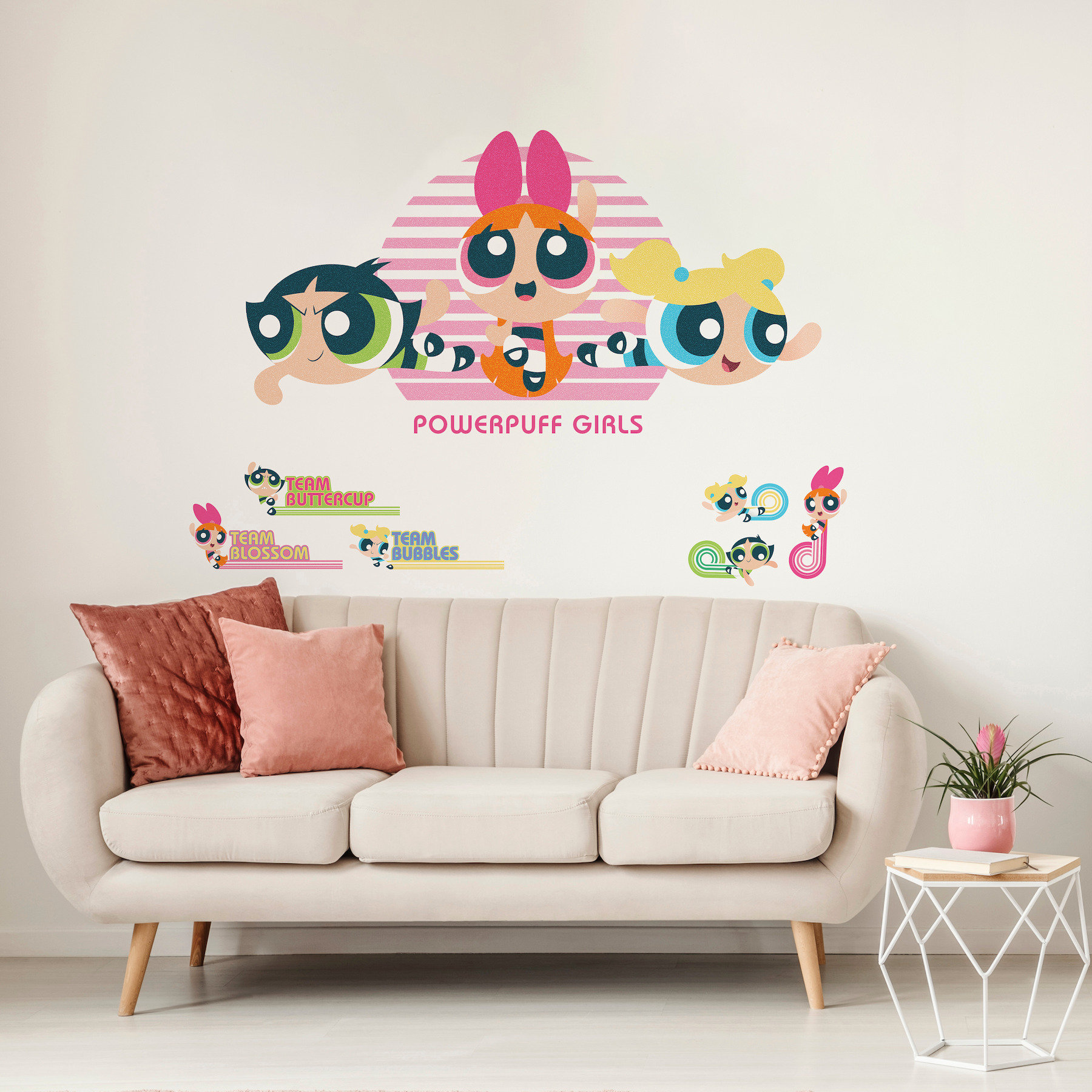 Room Mates Powerpuff Girls Giant Peel & Stick Alphabet Personalization
