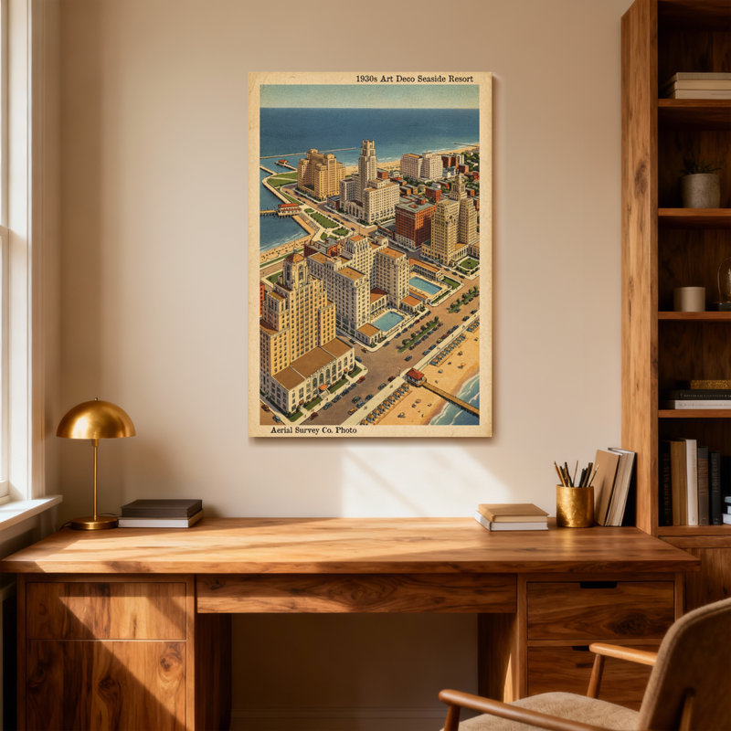 Paysages pittoresques et paysages urbains Art déco, station balnéaire